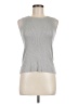 Casual Corner Silver Sleeveless Top Size M - photo 1