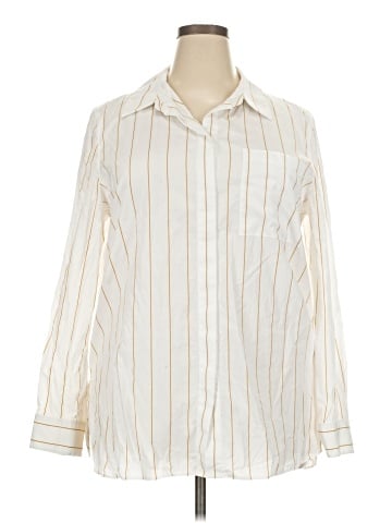 Lafayette 148 New York Long Sleeve Button-Down Shirt (view 1)
