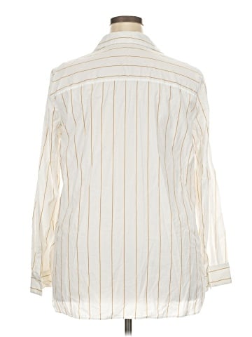 Lafayette 148 New York Long Sleeve Button-Down Shirt (view 2)
