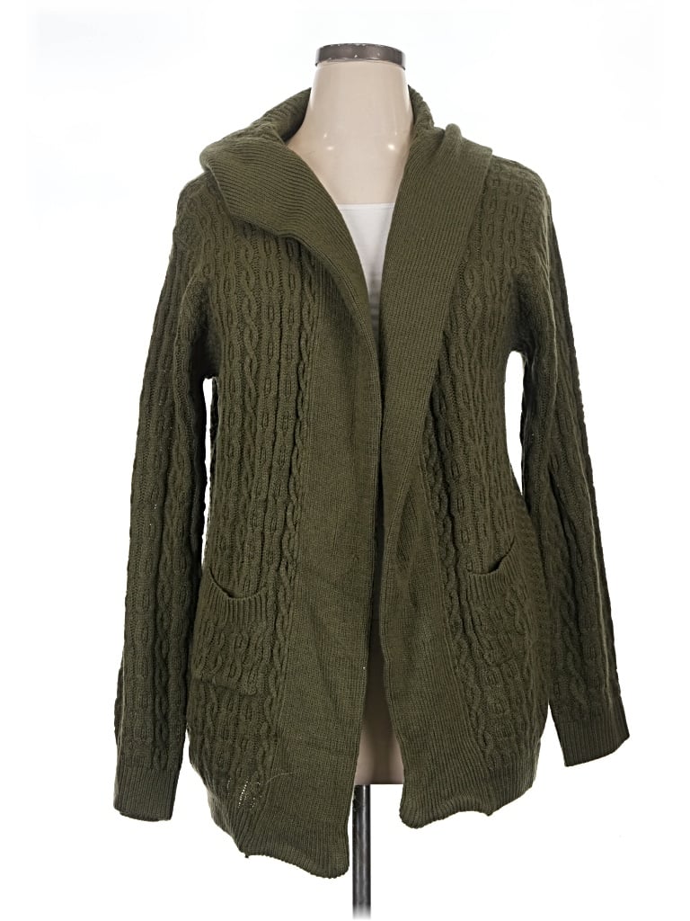 Simply Couture Cardigan Sweater In Green
