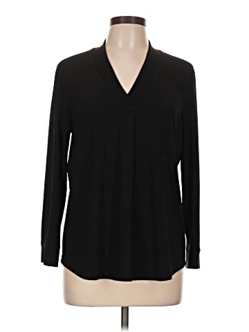 AK Anne Klein Long Sleeve Blouse (view 1)