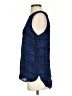 Lucky Brand 100% Rayon Blue Sleeveless Blouse Size S - photo 5