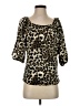 Unbranded Brown 3/4 Sleeve Blouse Size S - photo 1