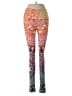 Assorted Brands Print Orange Yoga Pants Size S - photo 1