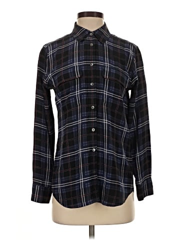 Equipment Long Sleeve Silk Top (view 1)