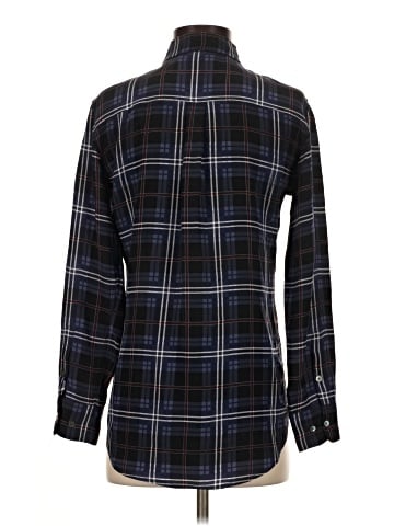 Equipment Long Sleeve Silk Top (view 2)