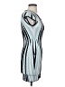 Parker Graphic Silver Cocktail Dress Size S - photo 4