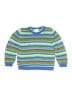 Hanna Andersson 100% Cotton Stripes Blue Pullover Sweater Size 130 cm / US 8 - photo 1