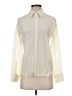Boden 100% Silk Color Block Ivory Long Sleeve Silk Top Size 4 - photo 1