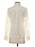 Boden 100% Silk Color Block Ivory Long Sleeve Silk Top Size 4 - photo 2