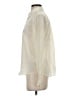 Boden 100% Silk Color Block Ivory Long Sleeve Silk Top Size 4 - photo 5