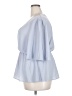 Boohoo 100% Polyester Blue 3/4 Sleeve Blouse Size 18 - photo 5