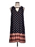 Nine Britton Paisley Blue Casual Dress Size L (petite) - photo 1