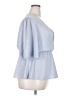Boohoo 100% Polyester Blue 3/4 Sleeve Blouse Size 18 - photo 4