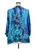 GreaterGood 100% Rayon Blue 3/4 Sleeve Blouse Size 2X - photo 2