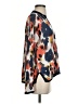 J.Crew 100% Linen Print Orange Cardigan Size S - photo 4