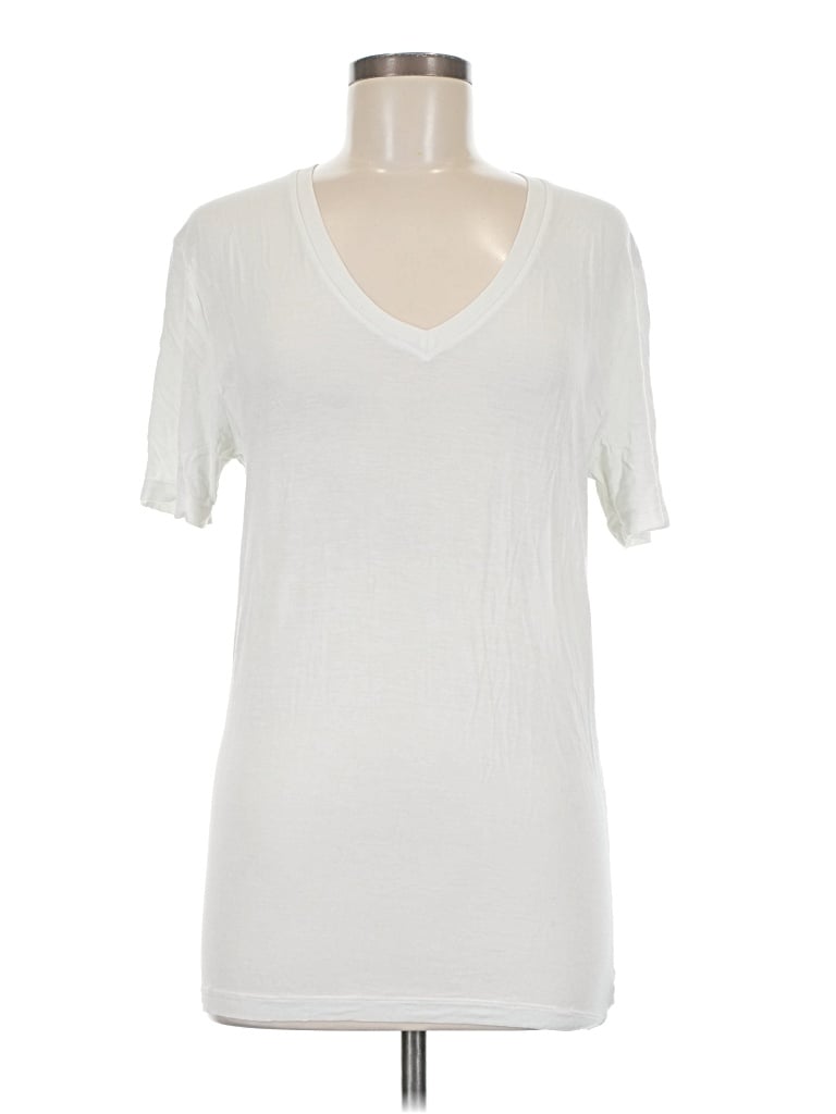 Pre-owned Tommy John Short Sleeve T-shirt In Ivory