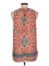 Tolani 100% Silk Orange Sleeveless Silk Top Size L - photo 2