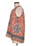 Tolani 100% Silk Orange Sleeveless Silk Top Size L - photo 5