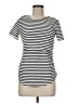 Shein Stripes Ivory Short Sleeve T-Shirt Size 6 - photo 1
