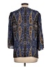 Kobi Halperin 100% Silk Paisley Blue 3/4 Sleeve Silk Top Size L - photo 2