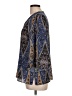 Kobi Halperin 100% Silk Paisley Blue 3/4 Sleeve Silk Top Size L - photo 5