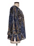 Kobi Halperin 100% Silk Paisley Blue 3/4 Sleeve Silk Top Size L - photo 4