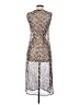 Corey Lynn Calter 100% Polyester Metallic Silver Cocktail Dress Size XS - photo 2