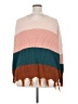 rue21 100% Acrylic Color Block Pink Pullover Sweater Size 2X - photo 2