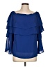 Colleen Lopez 100% Polyester Blue 3/4 Sleeve Blouse Size 10 - photo 1