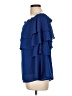 Colleen Lopez 100% Polyester Blue 3/4 Sleeve Blouse Size 10 - photo 5