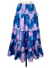 Lilly Pulitzer 100% Polyester Tropical Blue Casual Skirt Size S - photo 2