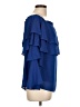 Colleen Lopez 100% Polyester Blue 3/4 Sleeve Blouse Size 10 - photo 4