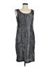 Dana Kay 100% Polyester Metallic Silver Cocktail Dress Size 8 - photo 1