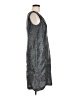 Dana Kay 100% Polyester Metallic Silver Cocktail Dress Size 8 - photo 4