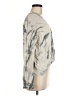 Splendid 100% Viscose Silver 3/4 Sleeve Blouse Size M - photo 4