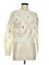 Shein 100% Polyester Floral Ivory Pullover Sweater Size M - photo 1