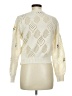 Shein 100% Polyester Floral Ivory Pullover Sweater Size M - photo 2