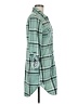 White Mark 100% Polyester Plaid Green 3/4 Sleeve Blouse Size M - photo 4