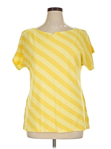 New York & Company Short Sleeve Blouse (view 1)