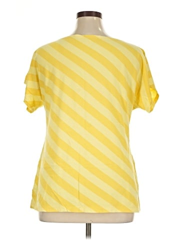 New York & Company Short Sleeve Blouse (view 2)