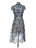 Chelsea28 100% Polyester Paisley Blue Cocktail Dress Size S - photo 2