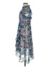 Chelsea28 100% Polyester Paisley Blue Cocktail Dress Size S - photo 5