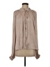 Current Air 100% Polyester Tan Long Sleeve Blouse Size S - photo 1