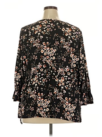 Evri 3/4 Sleeve Blouse (view 2)