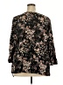 Evri 100% Polyester Black 3/4 Sleeve Blouse Size 2X - photo 2