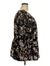Evri 100% Polyester Black 3/4 Sleeve Blouse Size 2X - photo 4