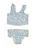 Baby Gap Paisley Blue Two Piece Swimsuit Size 4T - photo 1