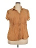 Ashley Stewart 100% Polyester Tan Short Sleeve Blouse Size 18 Plus - photo 1
