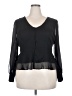 Nine West 100% Polyester Black Long Sleeve Blouse Size XXL - photo 1